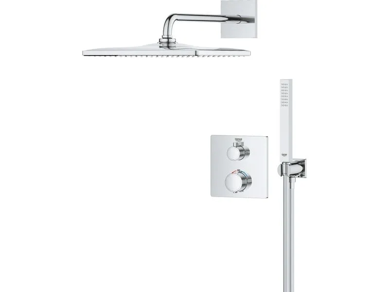 GROHE Precision Unterputz, mit Thermostat, Messing, Chrom