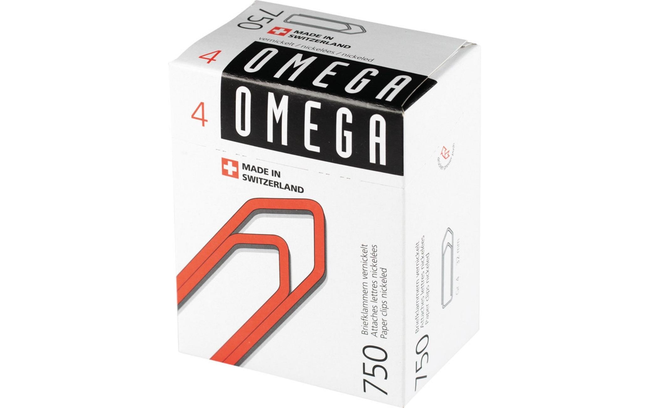 Omega Büroklammer Grösse 4, 750 Stück Omega Büroklammer Grösse 4, 750 Stück