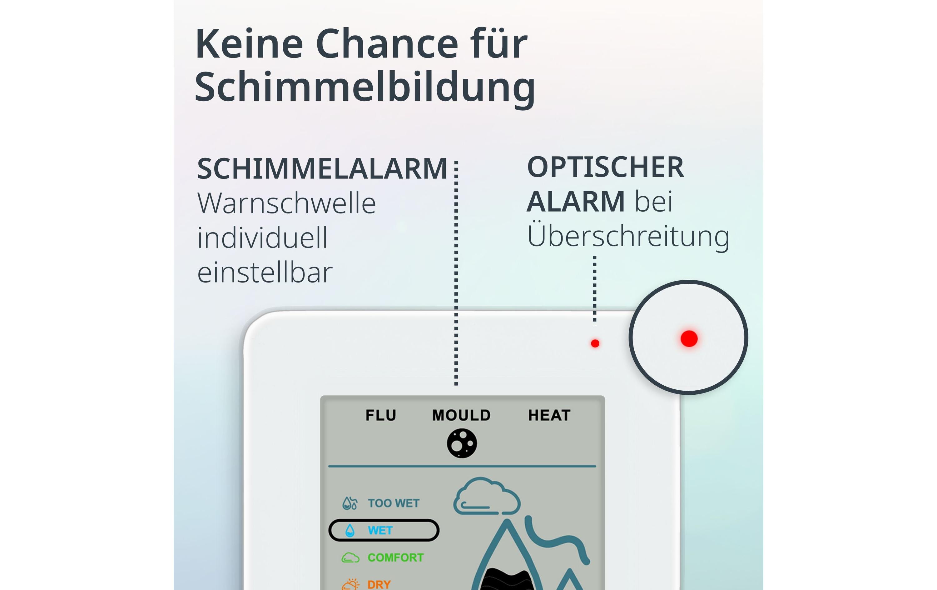ADE Thermo-/Hygrometer digital Weiss