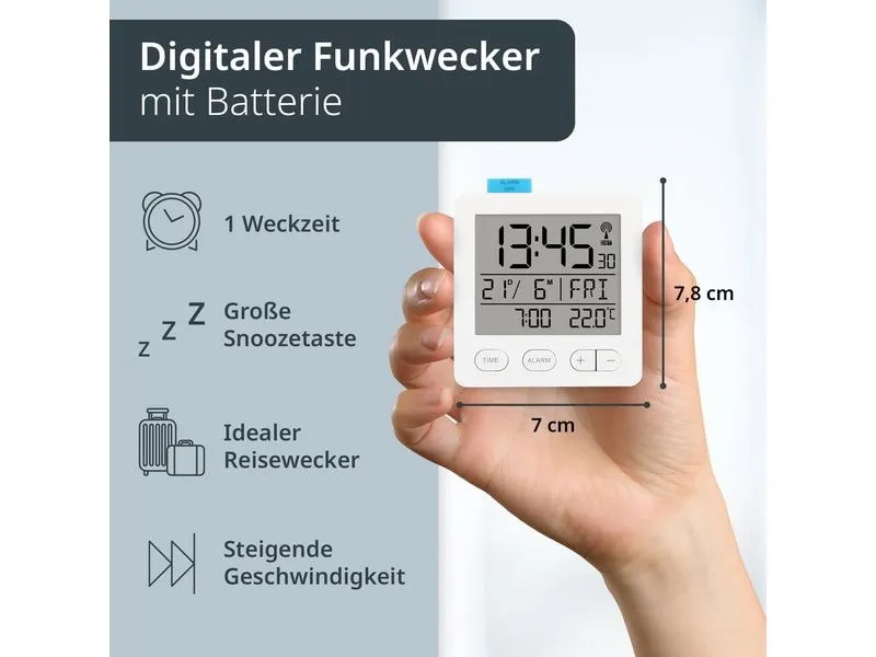 ADE Digitalwecker Weiss ADE Digitalwecker Weiss