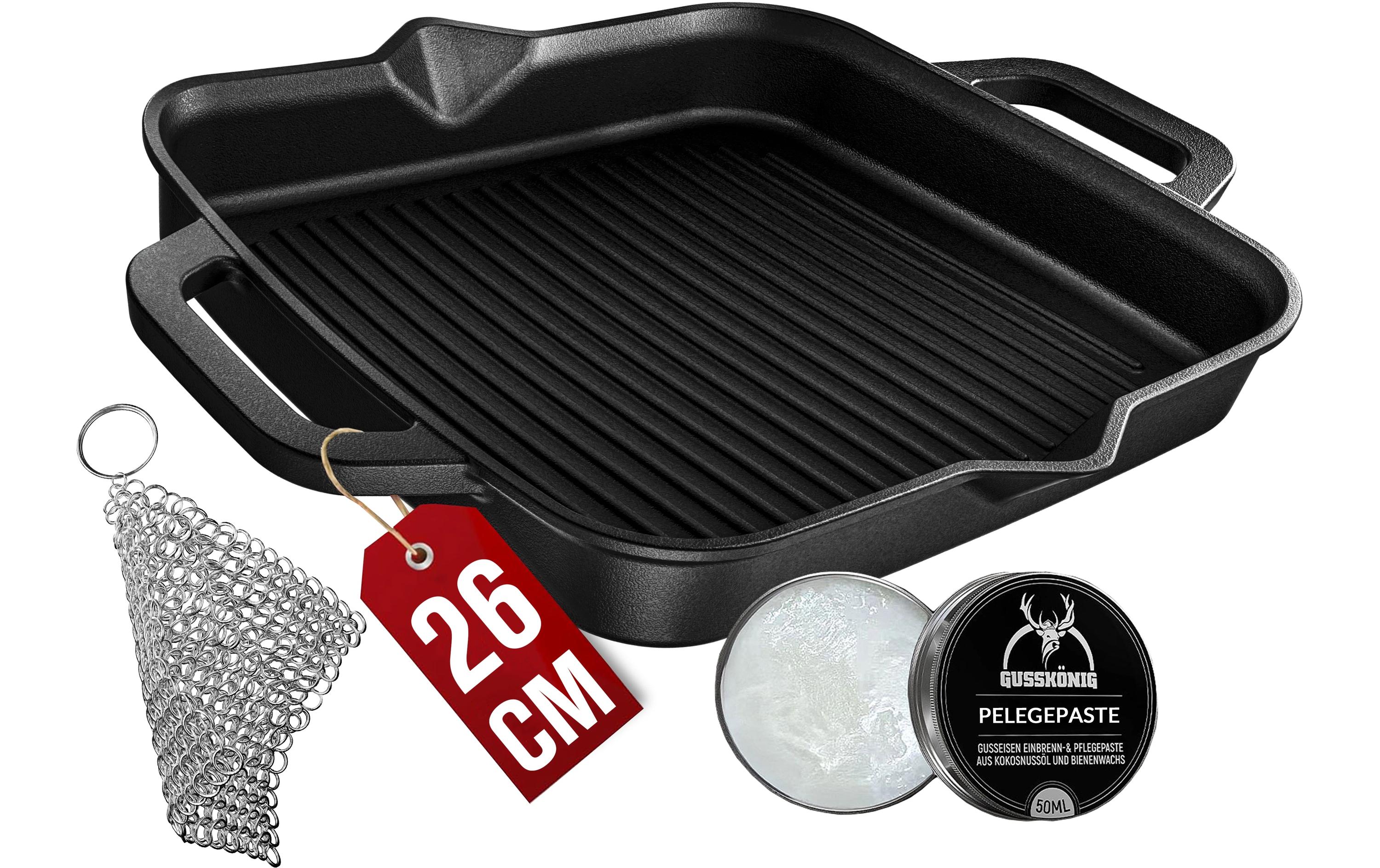 Gusskoenig Eingebrannte Grillpfanne 26 cm