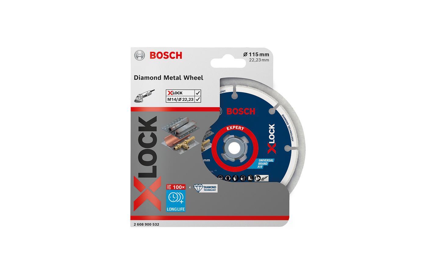 Bosch Professional Diamant-Metallscheibe X-LOCK 115 mm