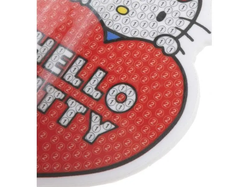 CRAFT Buddy Hello Kitty, Crystal Art Rucksack Anhänger Bastelset