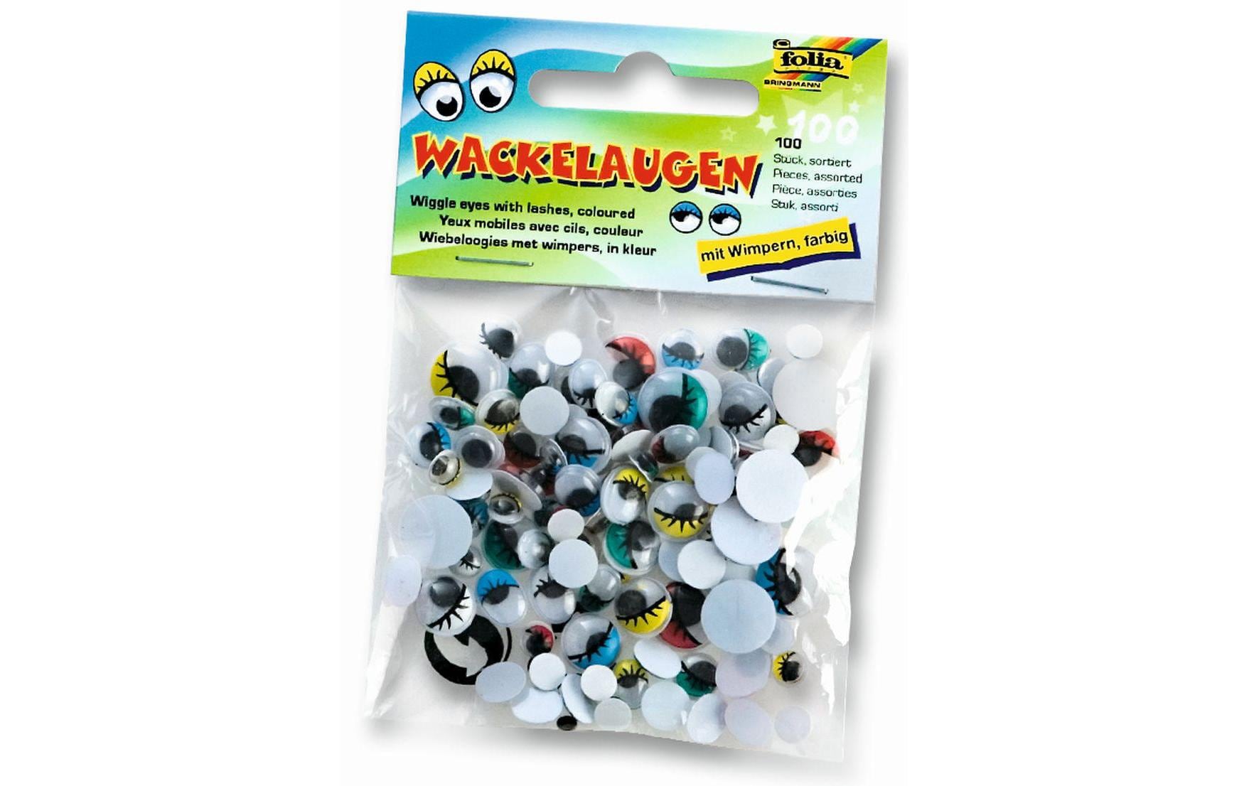 Folia Wackelaugen 100 Stück Folia Wackelaugen 100 Stück
