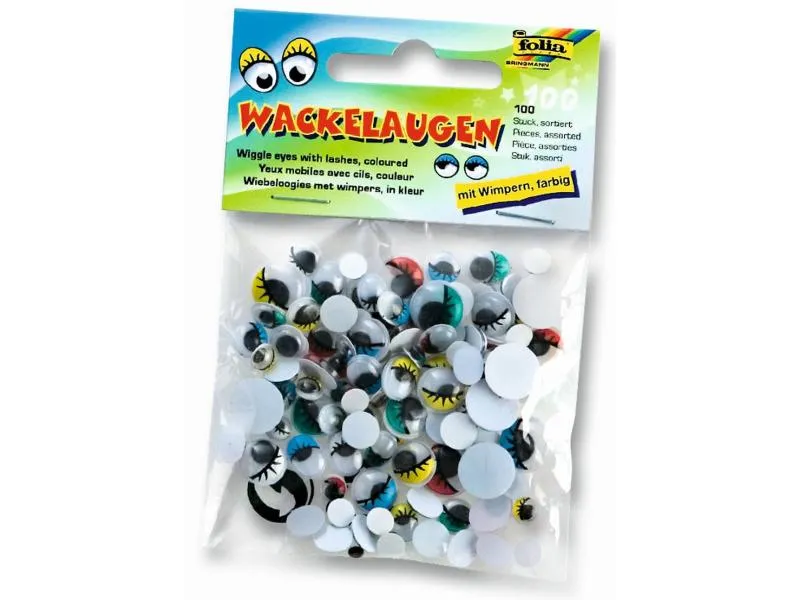 Folia Wackelaugen 100 Stück Folia Wackelaugen 100 Stück