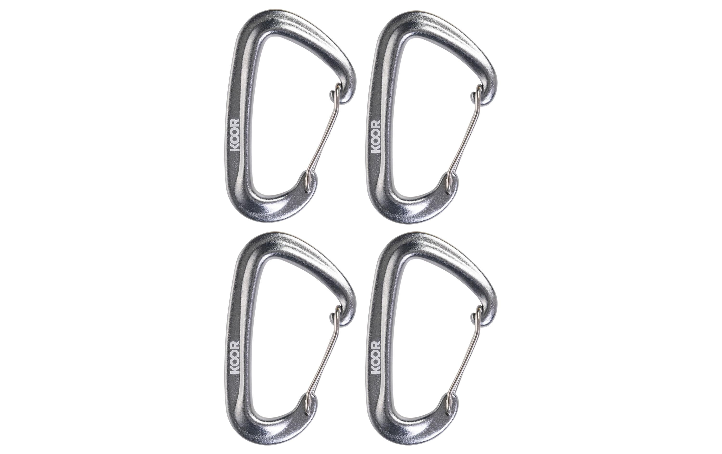 KOOR Karabinerhaken Fissare, Silber, 4 Stück KOOR Karabinerhaken Fissare, Silber, 4 Stück