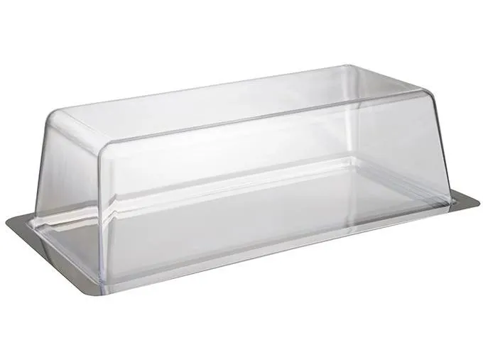 APS Königskuchenplatte 33 x 17 x 10 cm, Silber/Transparent APS Königskuchenplatte 33 x 17 x 10 cm, Silber/Transparent