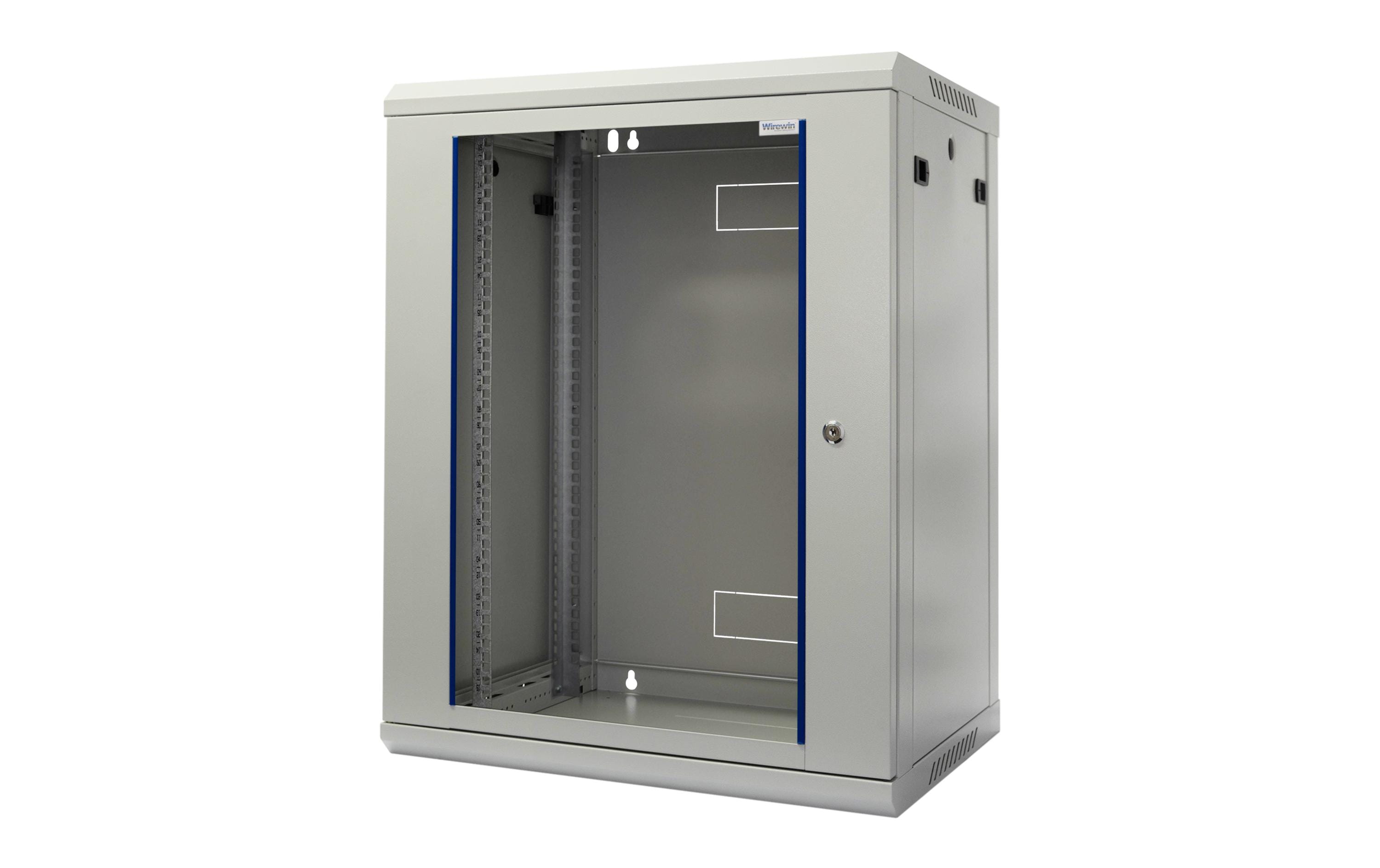 Wirewin Wandschrank 600X600X15U Pro 3rd Gen 19 / 15HE / Grau Wirewin Wandschrank 600X600X15U Pro 3rd Gen 19 / 15HE / Grau
