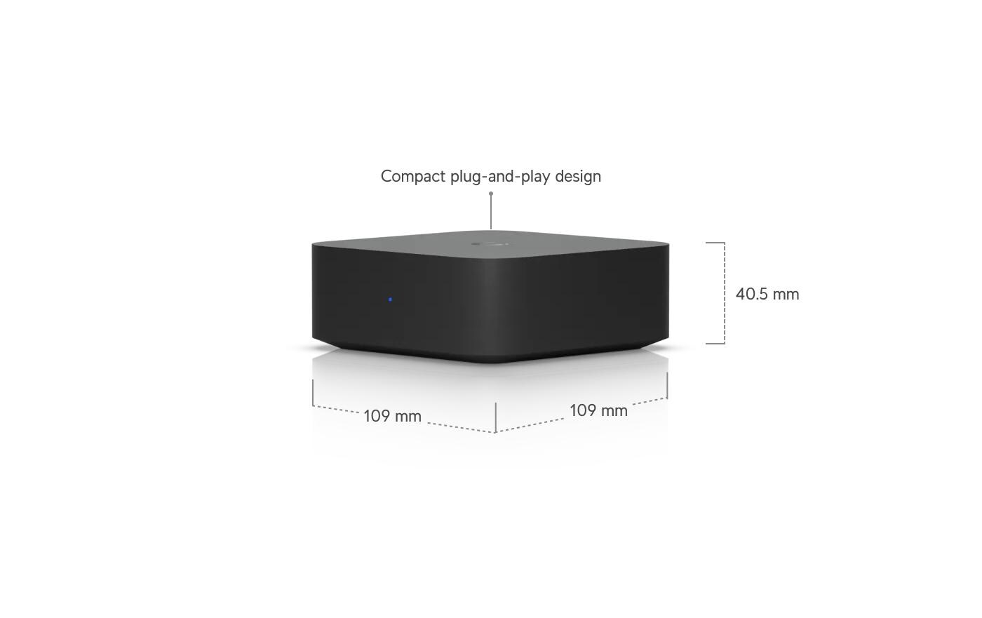 Ubiquiti PoE Audio Port Schwarz