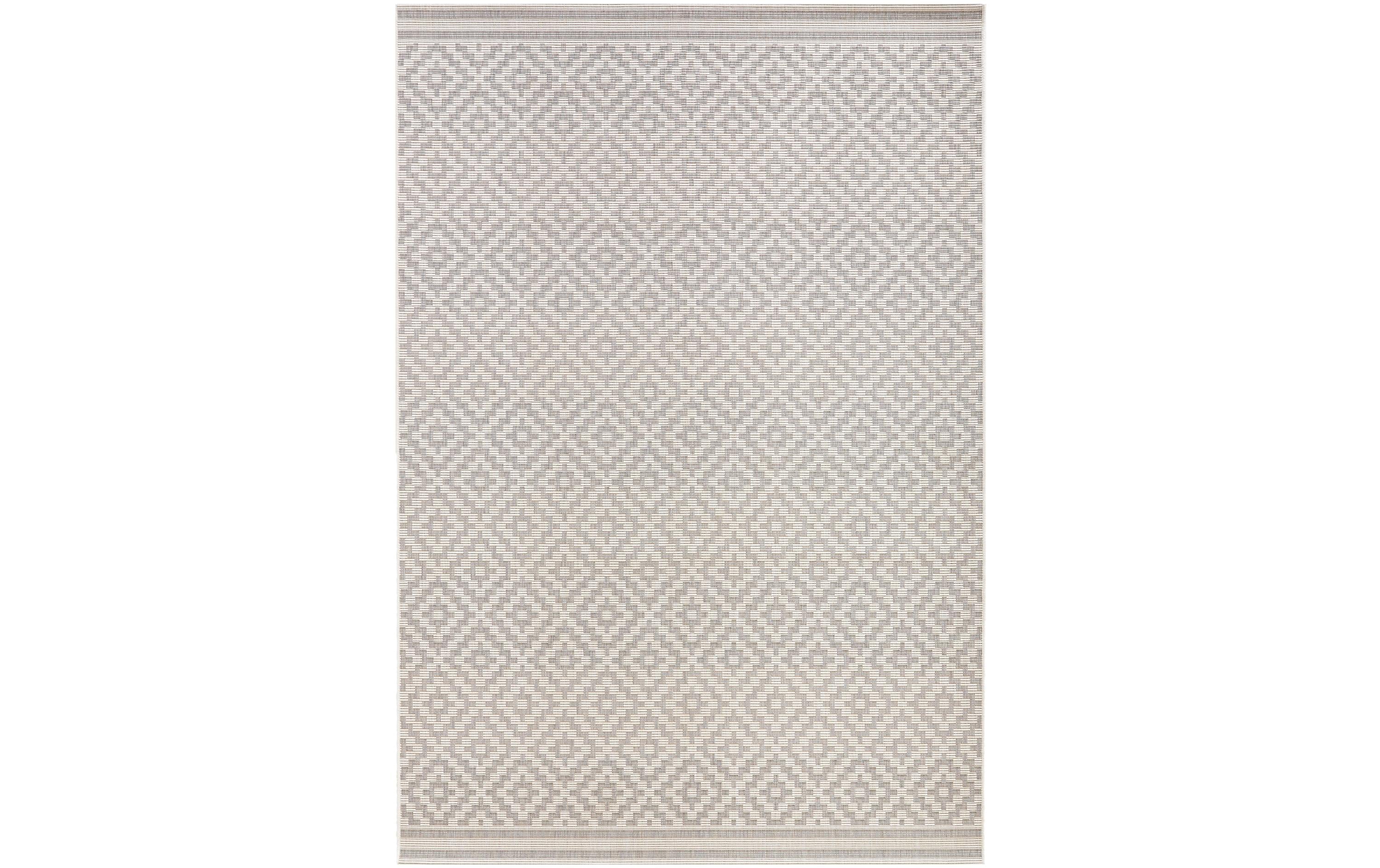 Hanse Home Raute In- & Outdoor Teppich 140 x 200 cm, Grau/Crème