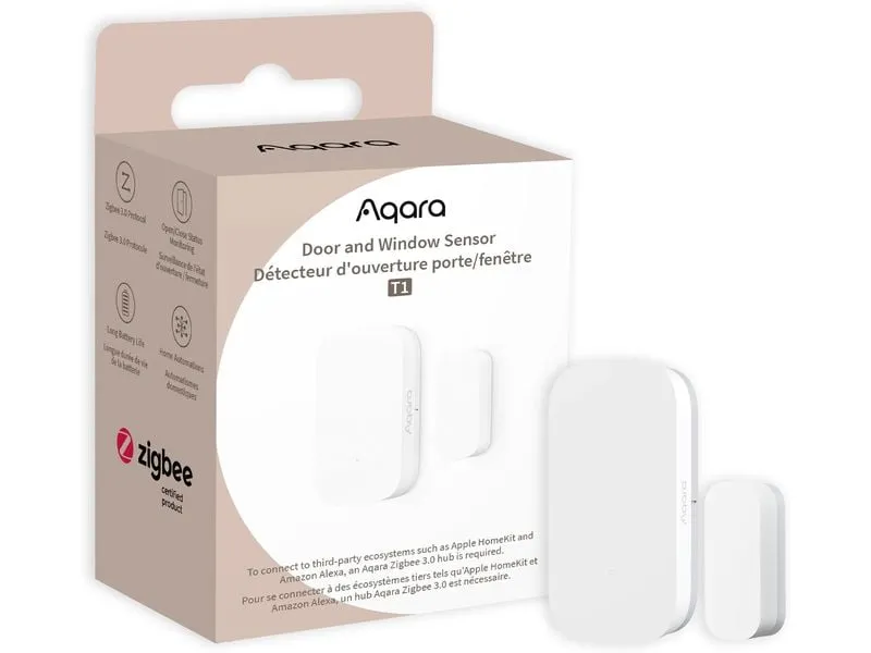 Aqara Funk-Fenster- und Türkontakt T1, Zigbee 3.0 Weiss