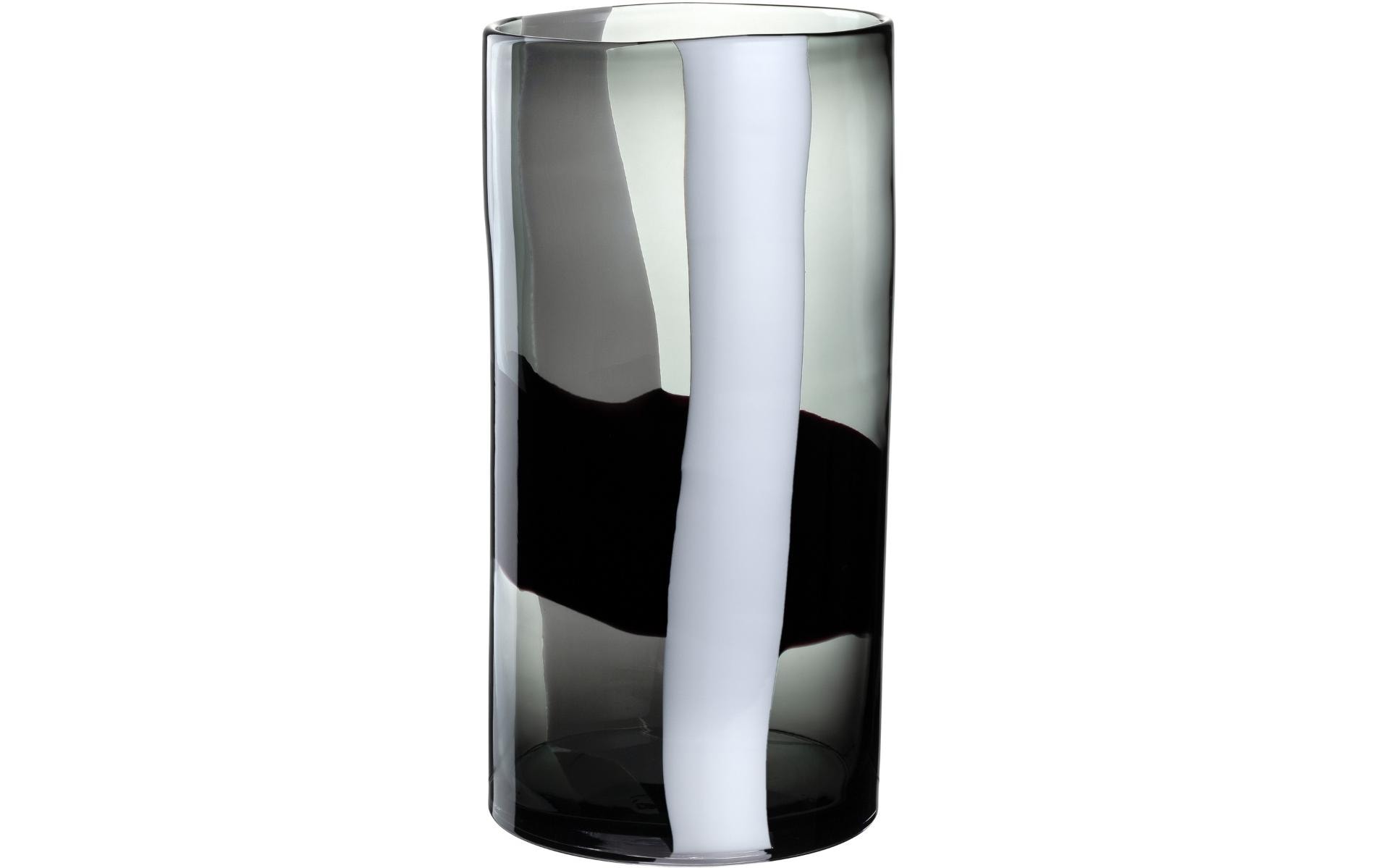 Leonardo Vase Banda Nera 40 cm, Schwarz