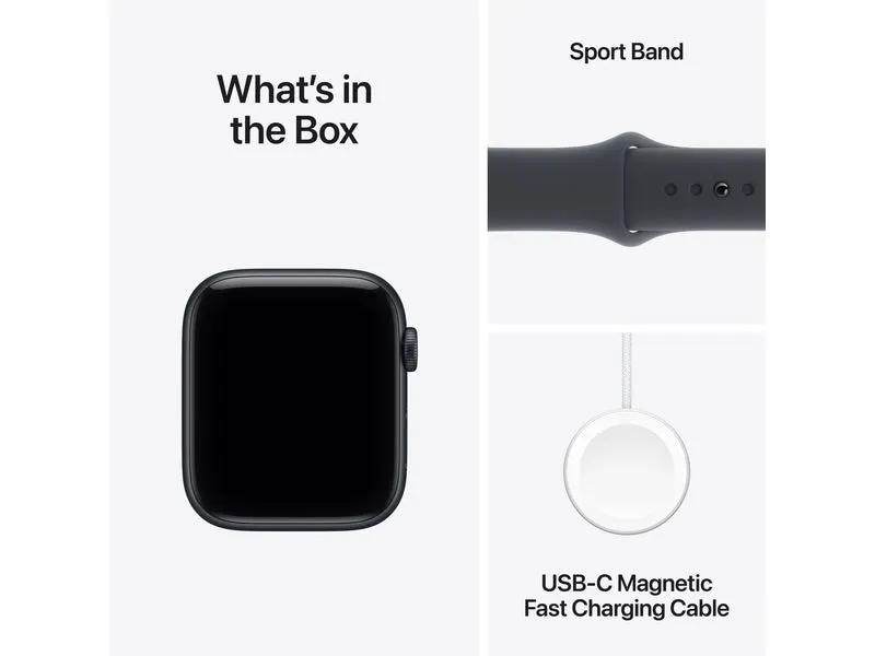 Apple Watch SE 3 44 mm LTE Sport Band Midnight S/M