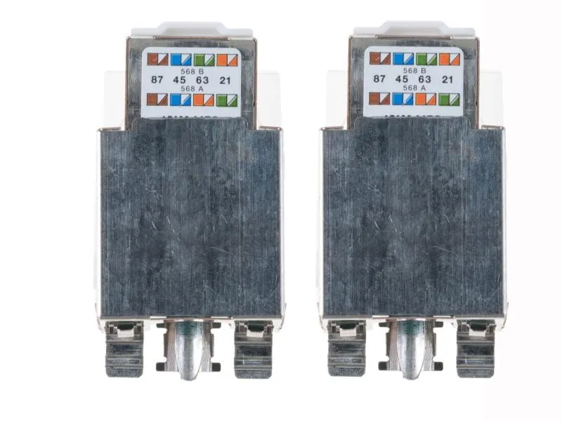Feller EDIZIOdue Netzwerkdose UP 2x RJ45 Kat. 5e geschirmt