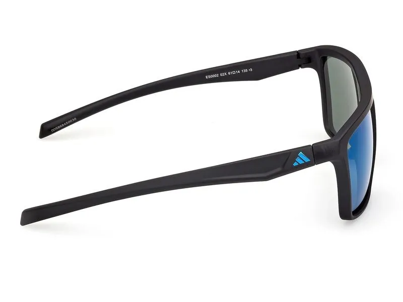 adidas ES0002 Sport Sonnenbrille Matte Black, Blue adidas ES0002 Sport Sonnenbrille Matte Black, Blue
