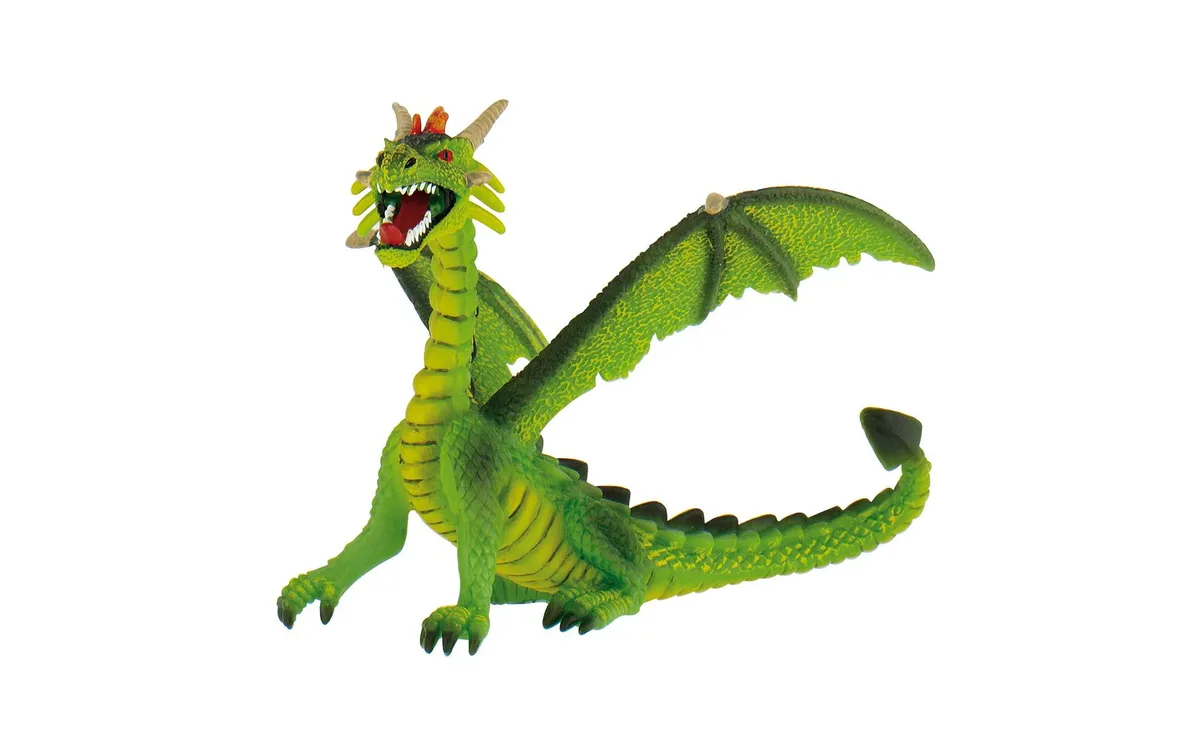 BULLYLAND Spielzeugfigur Drache sitzend grün BULLYLAND Spielzeugfigur Drache sitzend grün