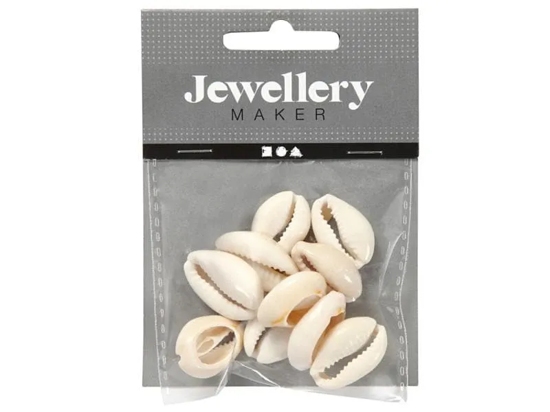 Creativ Company Perlen Muscheln, 20 mm, natur, 12 Stk. Creativ Company Perlen Muscheln, 20 mm, natur, 12 Stk.