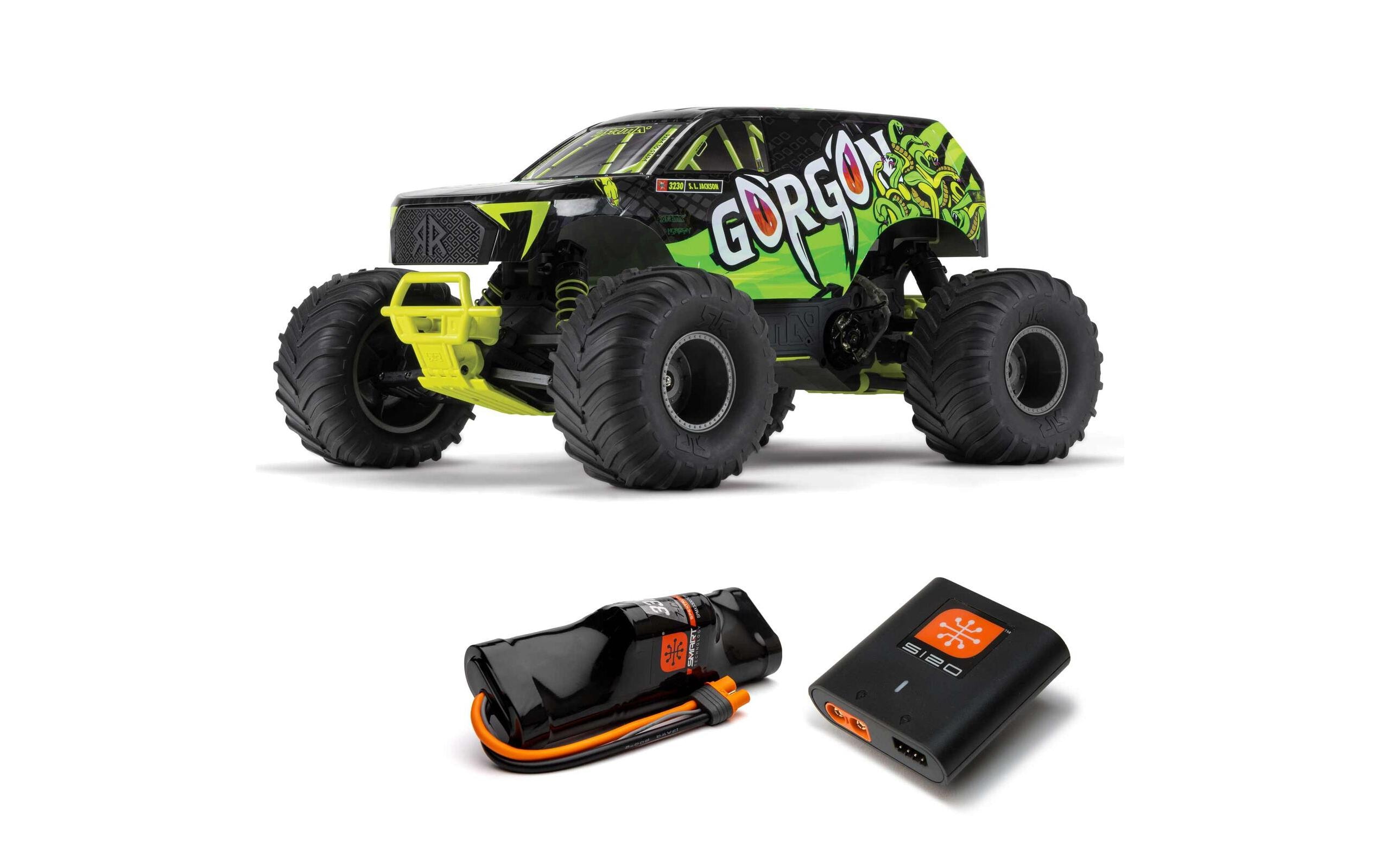 Arrma Monster Truck Gorgon MEGA 550 RWD Gelb, RTR, 1:10