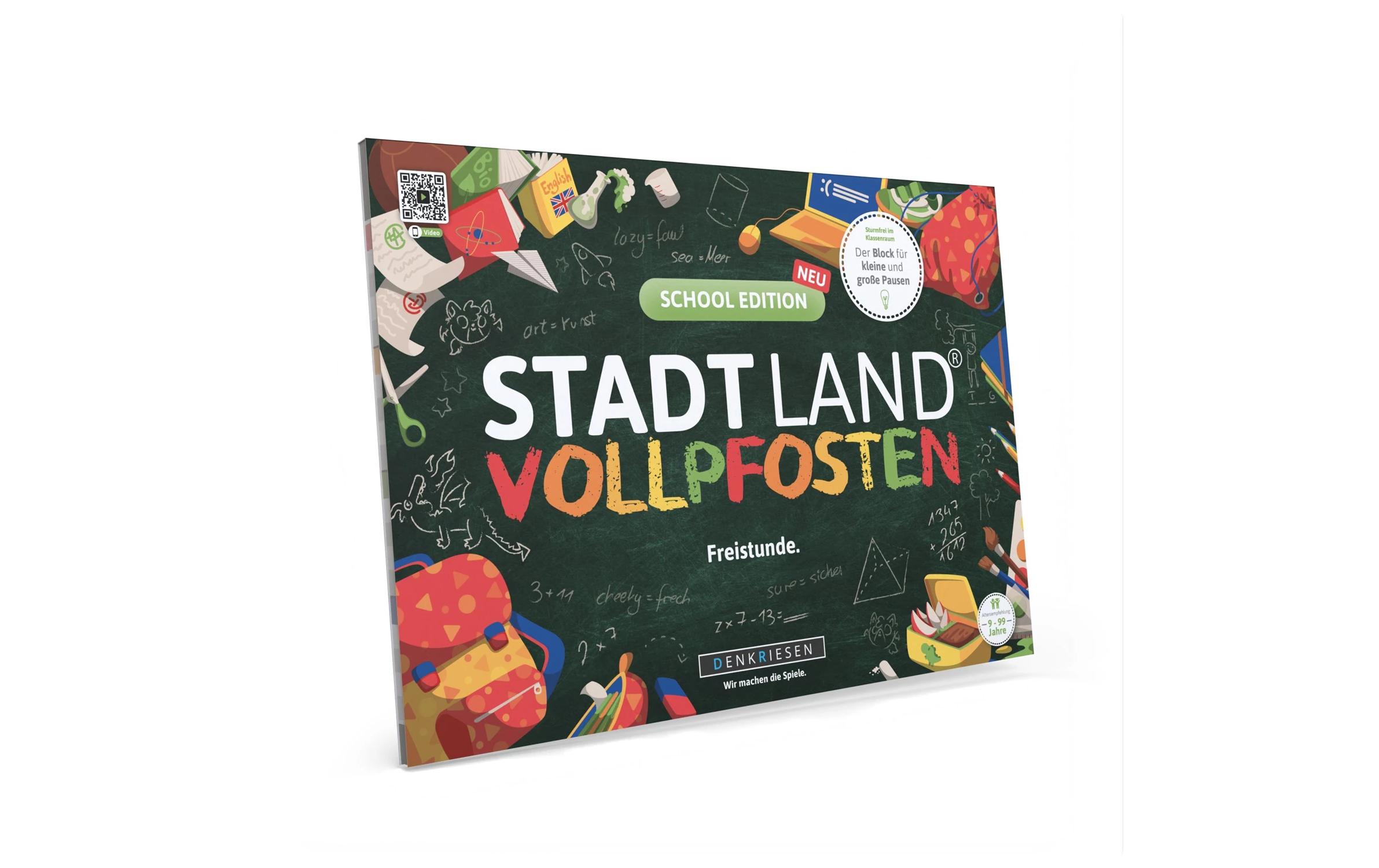 Denkriesen Stadt Land Vollpfosten A4 Block School Edition -DE-
