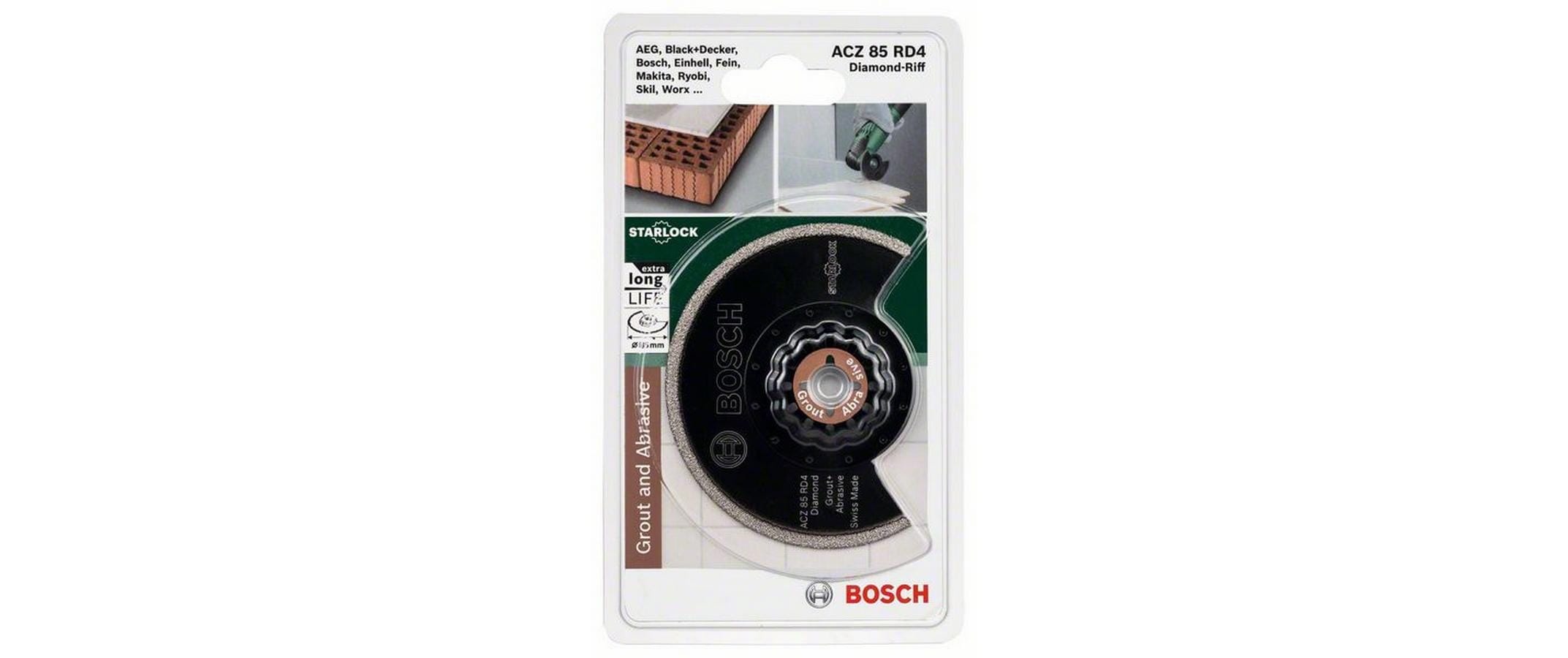 Bosch Segmentsägeblatt Starlock Diamant-RIFF ACZ 85 RD4, 85 mm Bosch Segmentsägeblatt Starlock Diamant-RIFF ACZ 85 RD4, 85 mm