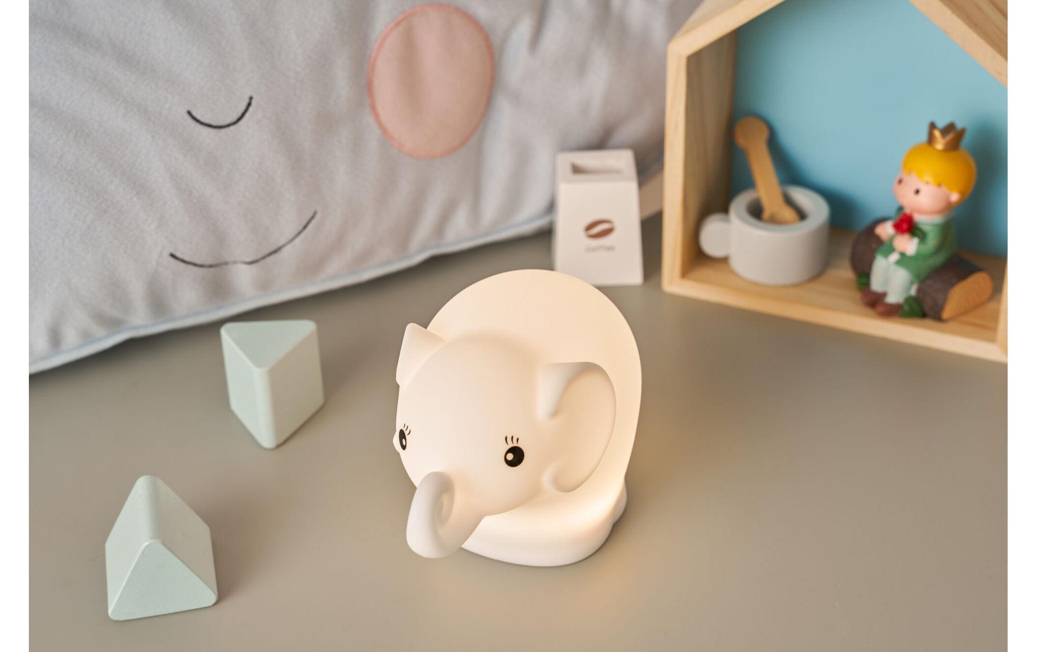Pauleen Nachtlicht Night Elephant, LED, USB, Weiss
