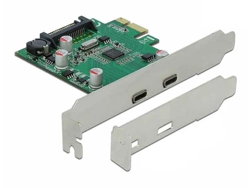 Delock PCI-Express-Karte 90493 USB-C - 2 Port, LP Delock PCI-Express-Karte 90493 USB-C - 2 Port, LP