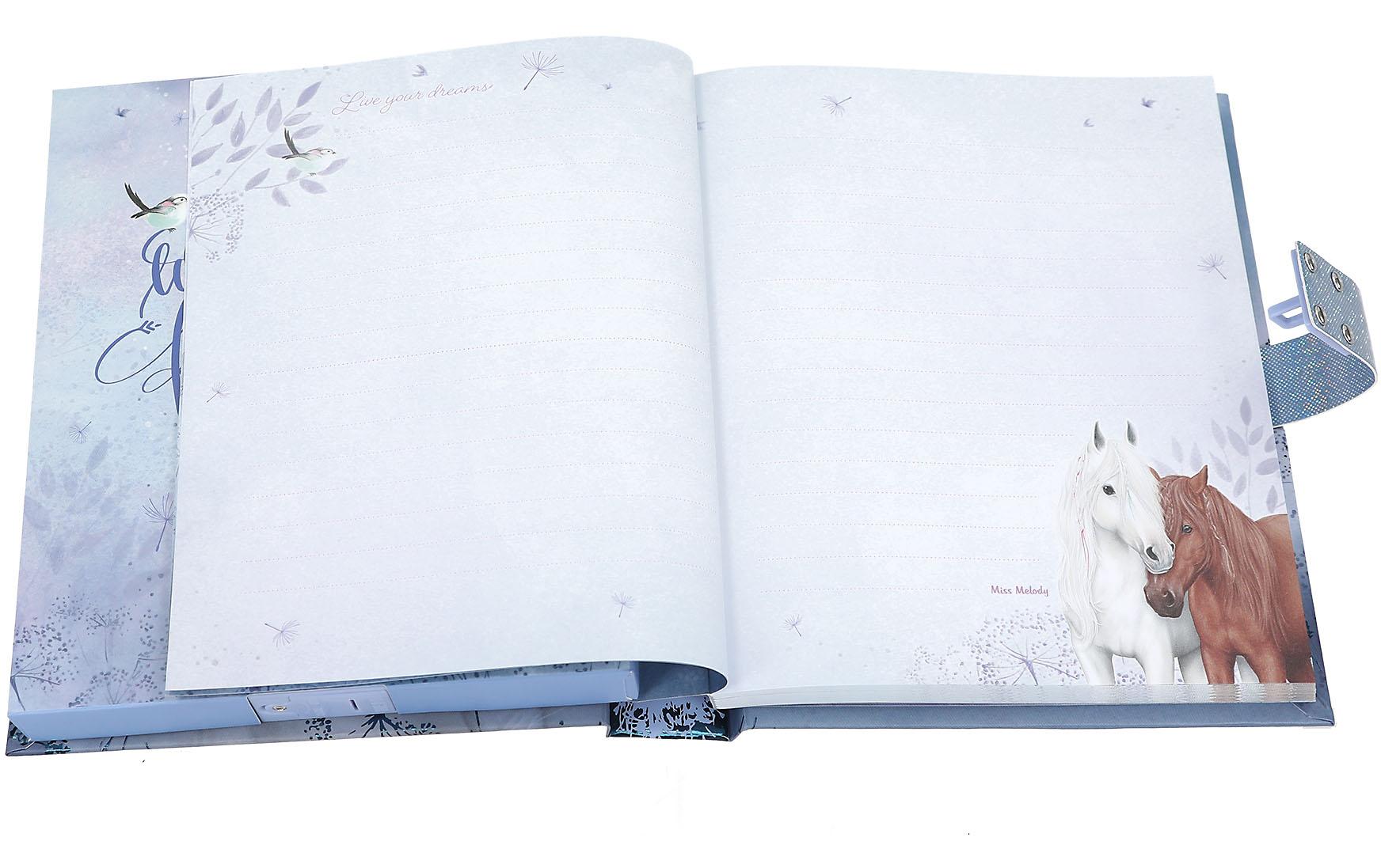 Depesche Tagebuch Miss Melody mit Code und Musik