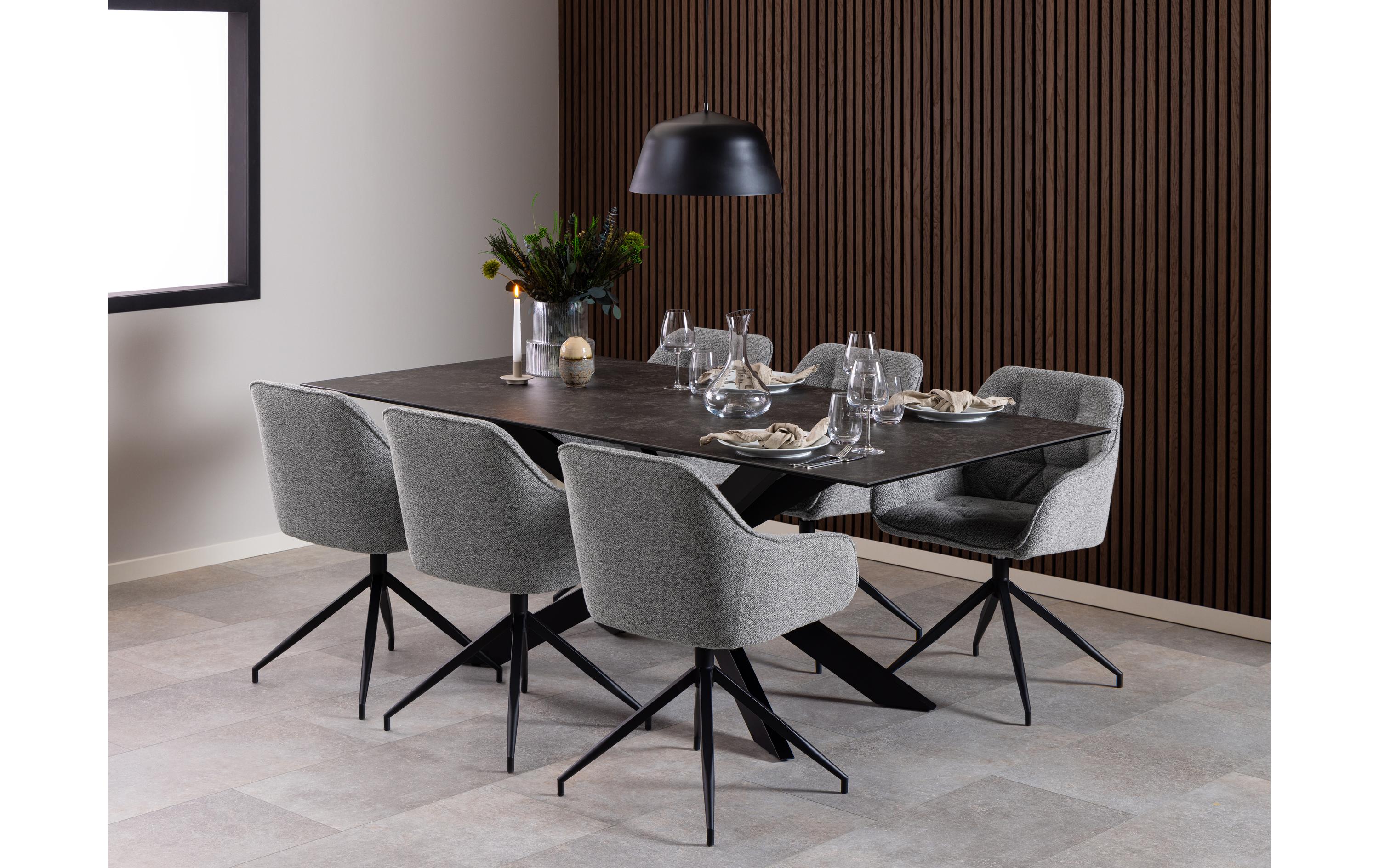 AC Design Stuhl Brooke Monza2, 1 Stück, Grau