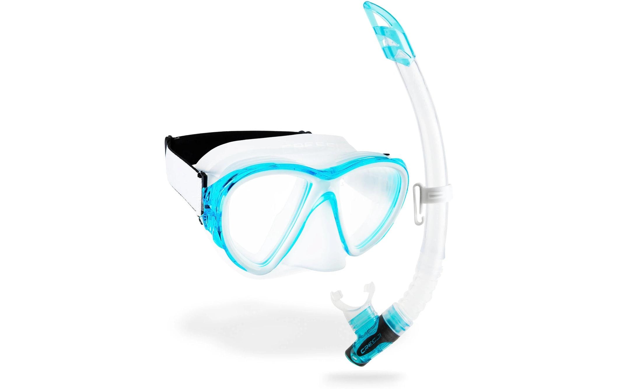 CRESSI Fidschi + Gamma Schnorchel-Kombi Clear/Aquamarin CRESSI Fidschi + Gamma Schnorchel-Kombi Clear/Aquamarin