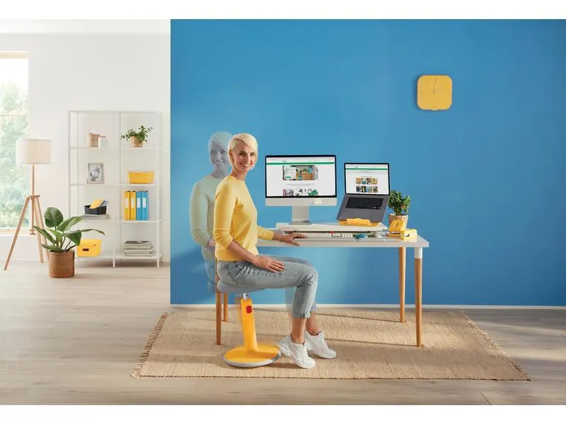 Leitz Ergo Cosy Active Sitz und Stehhocker Gelb Leitz Ergo Cosy Active Sitz und Stehhocker Gelb