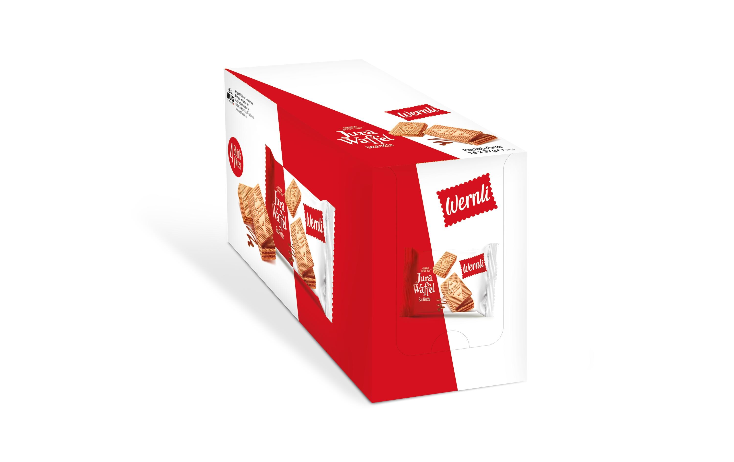 Wernli Guetzli Jura Waffel portioniert 16 x 37g