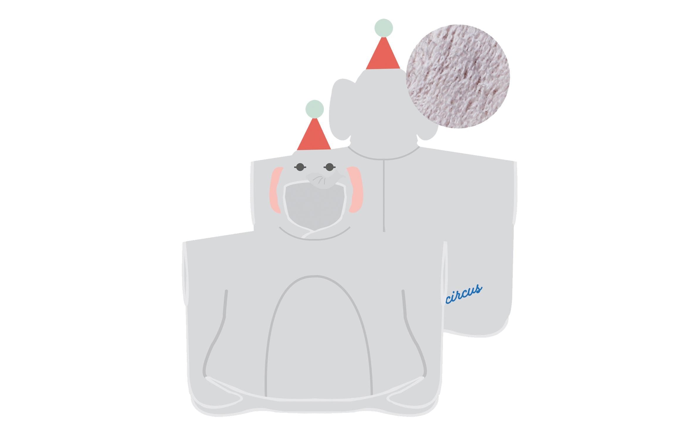 Chic Mic Kinder Poncho – Elephant