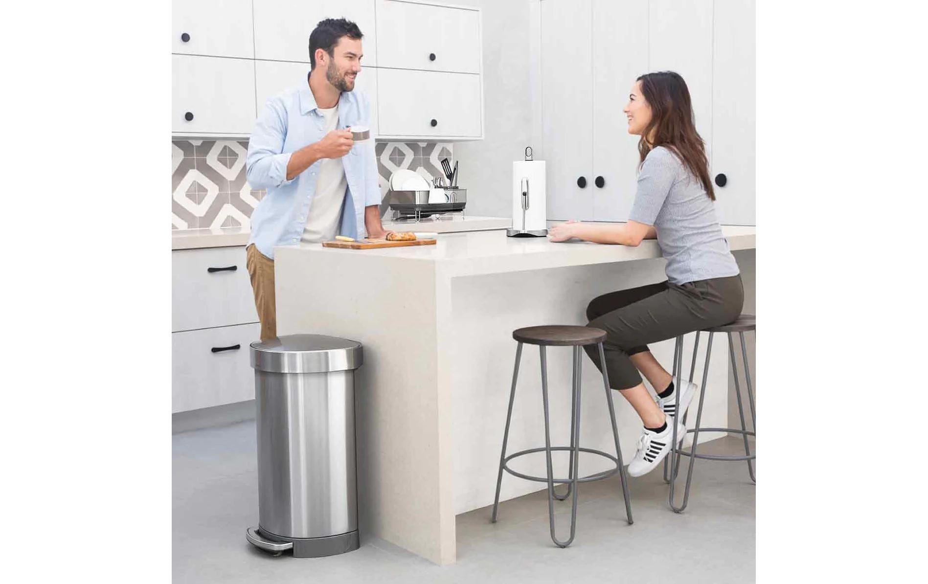Simplehuman Treteimer CW2030 45 Liter, Silber