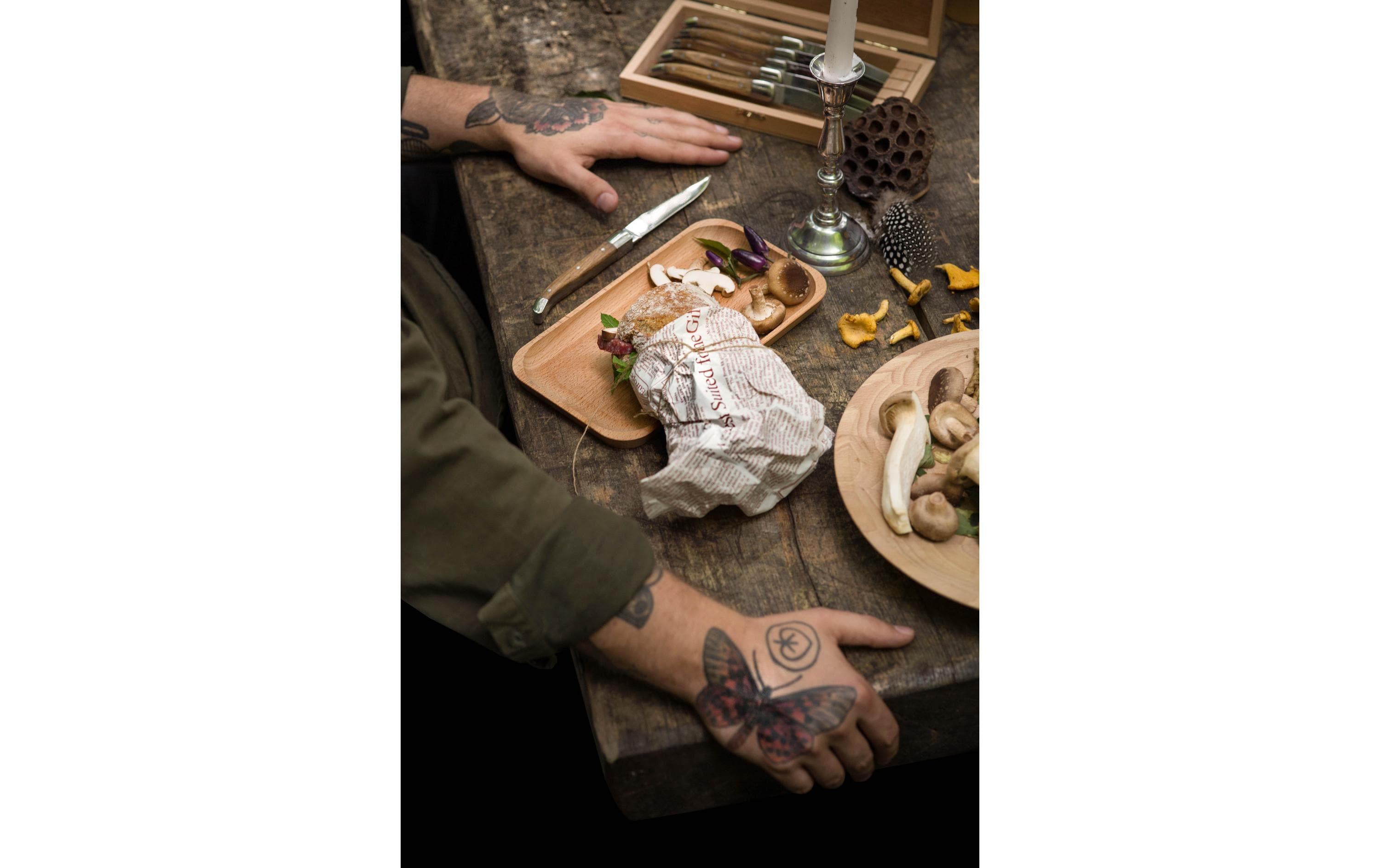 Sola Steakmesser-Set Basic Country Lunasol 6 Stück, Zebrano