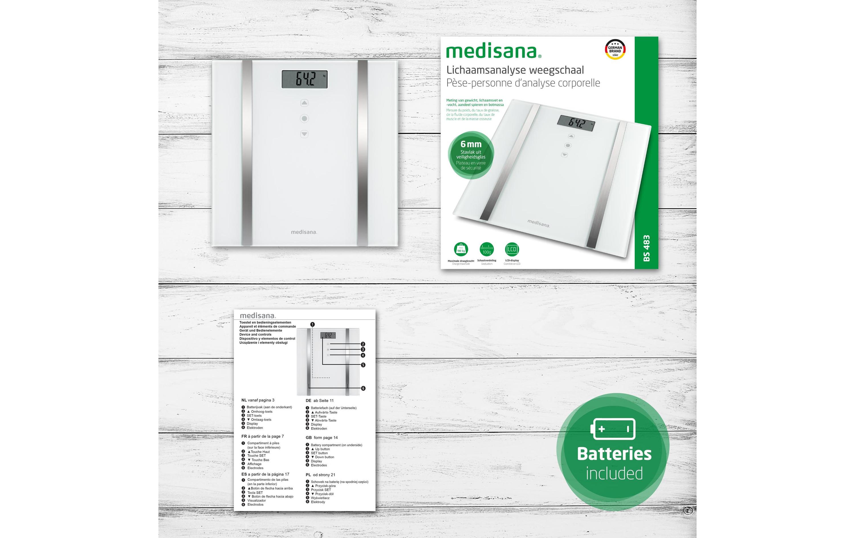 Medisana Personenwaage BS 483 Weiss