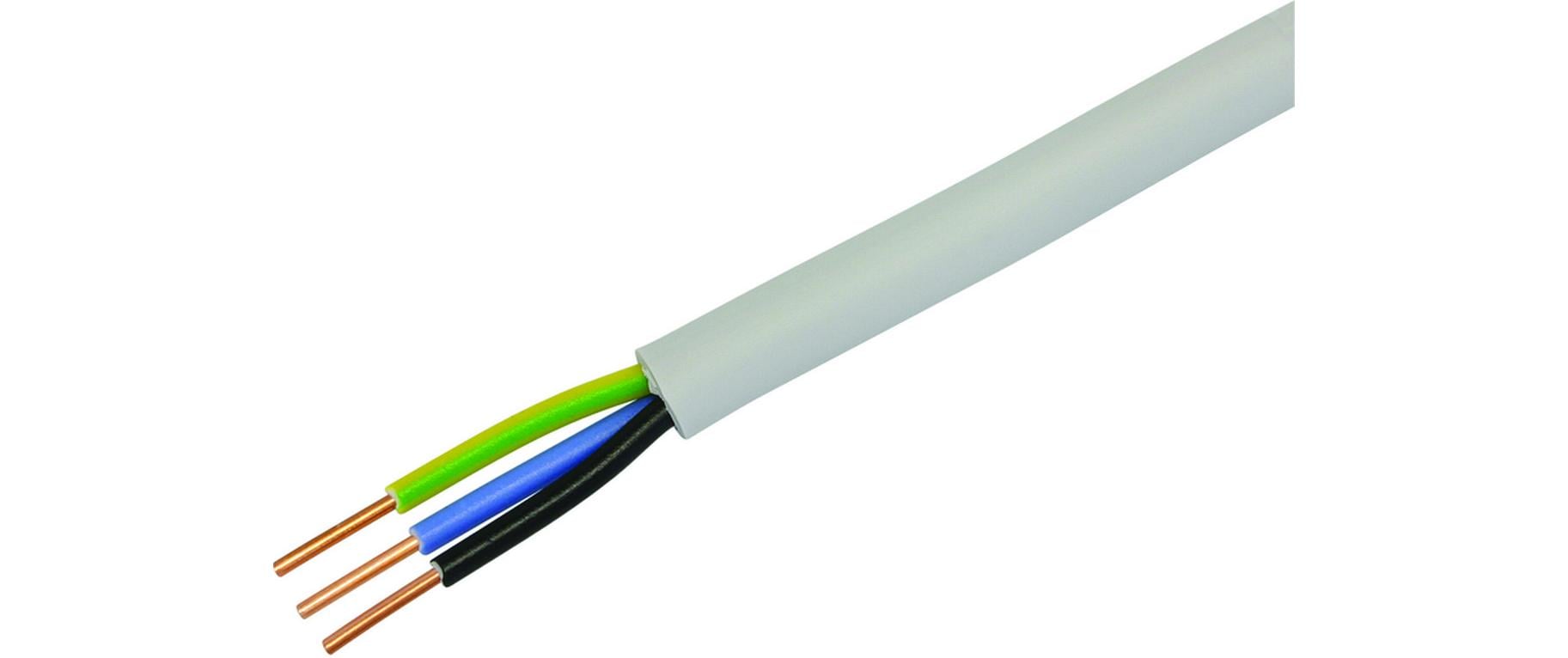 STEFFEN Installationskabel TT 3 x 1.5 mm2 Weiss