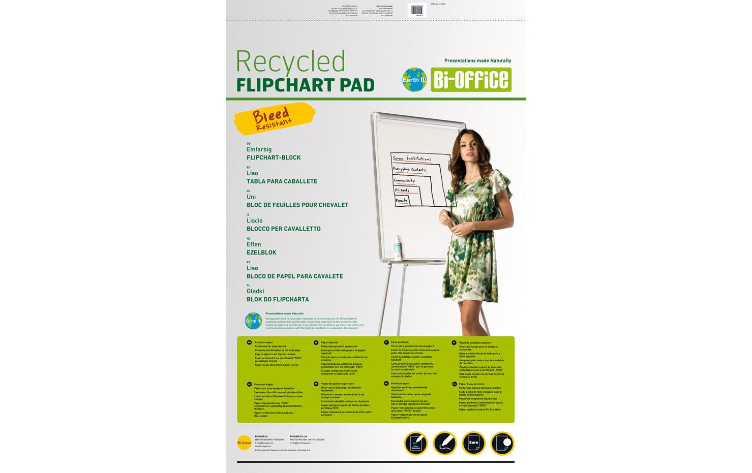 Bi-Office Flipchart Papier 65 x 98 cm Earth Bi-Office Flipchart Papier 65 x 98 cm Earth