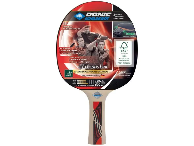 DONIC Schildkröt Tischtennisschläger Legends 600 DONIC Schildkröt Tischtennisschläger Legends 600