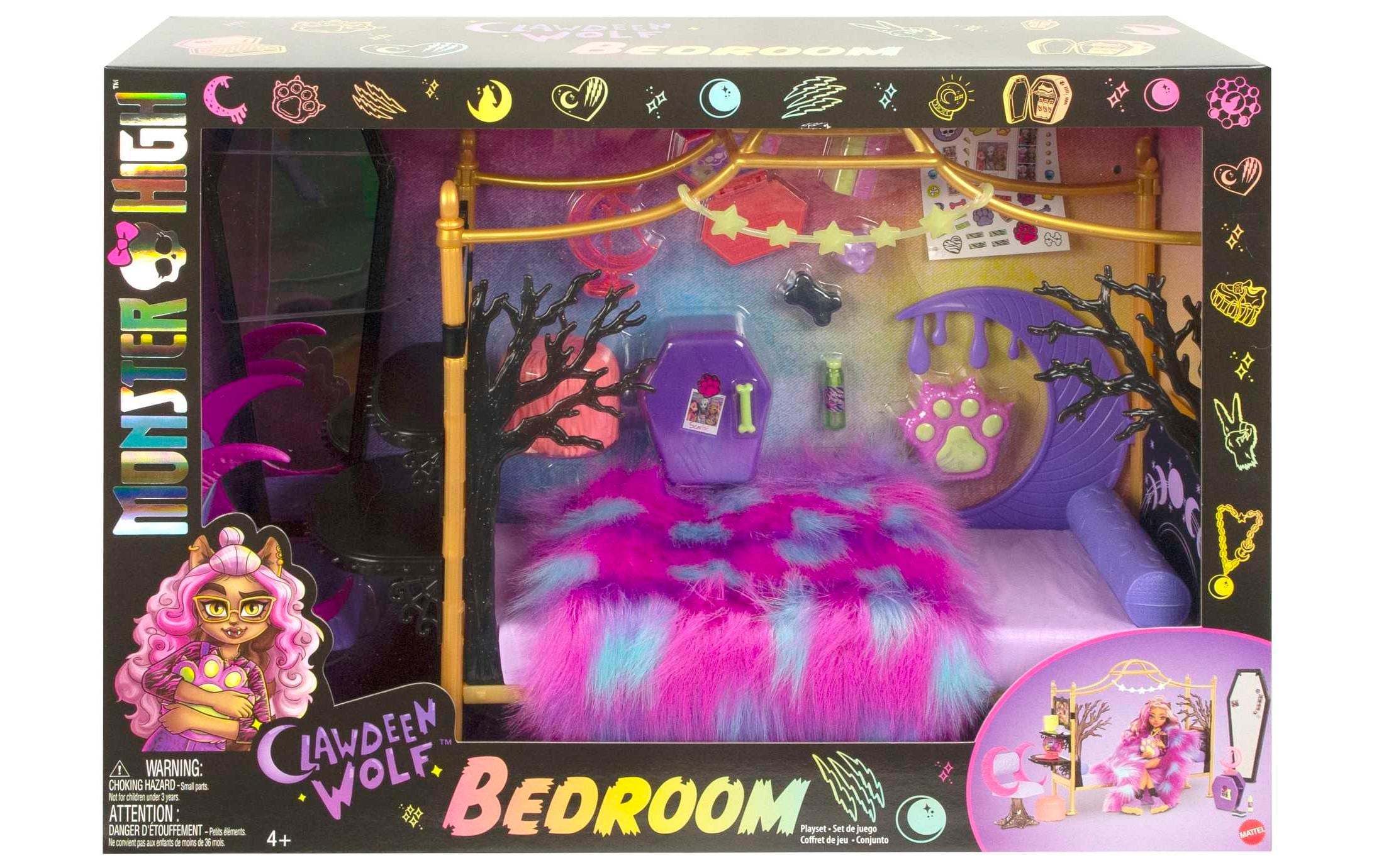 Monster High Puppenhausmöbel Monster High Clawdeen Wolfs Schlafzimmer