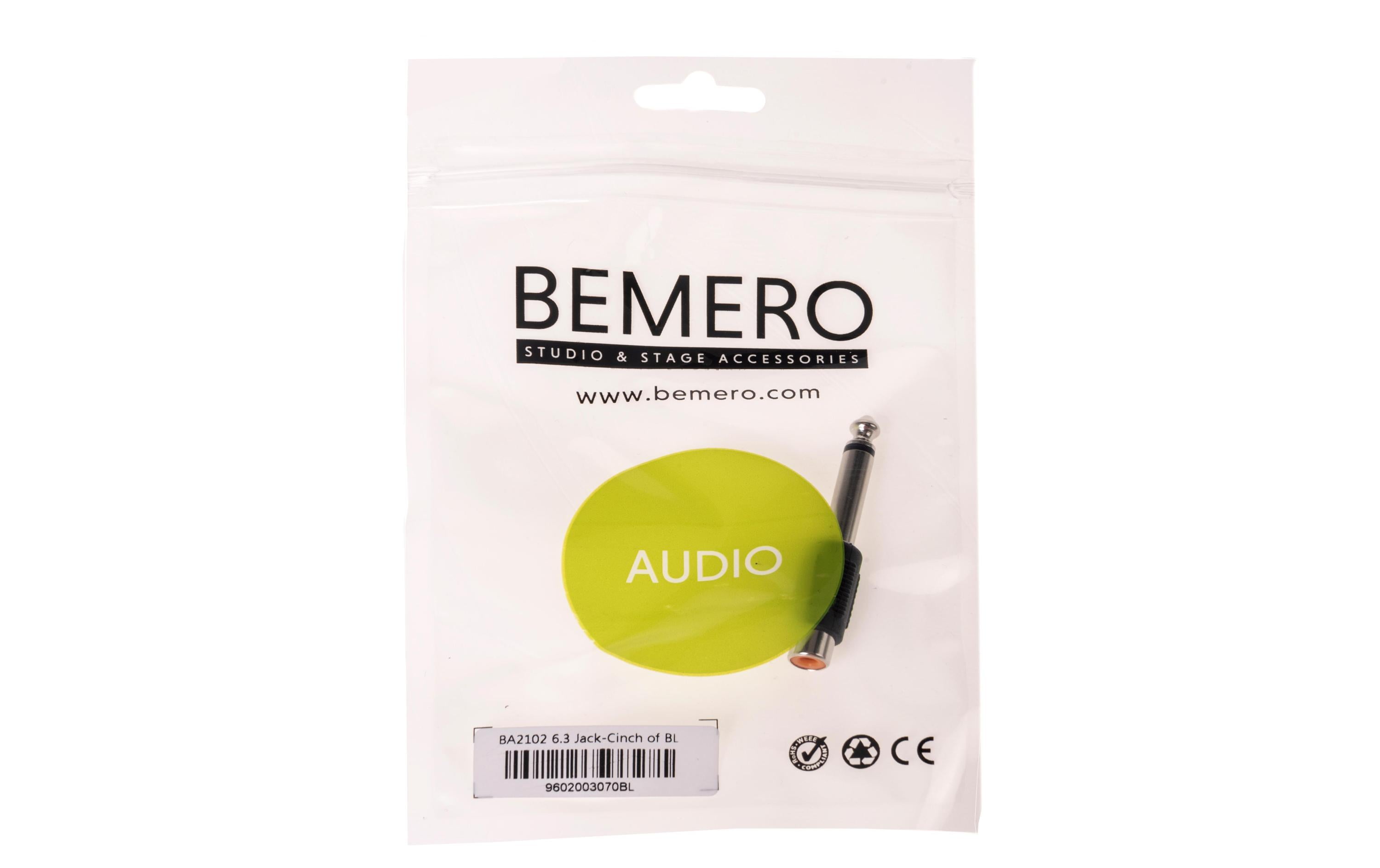 Bemero Audio-Adapter BA2102 Klinke 6,3mm male - Cinch