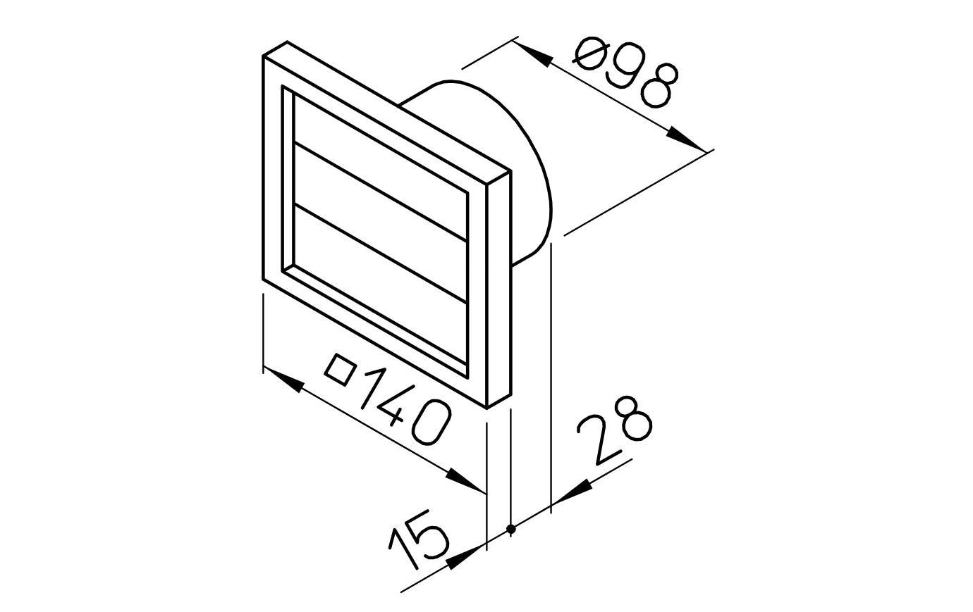 Helios Verschlussklappe VK 100 Weiss Helios Verschlussklappe VK 100 Weiss