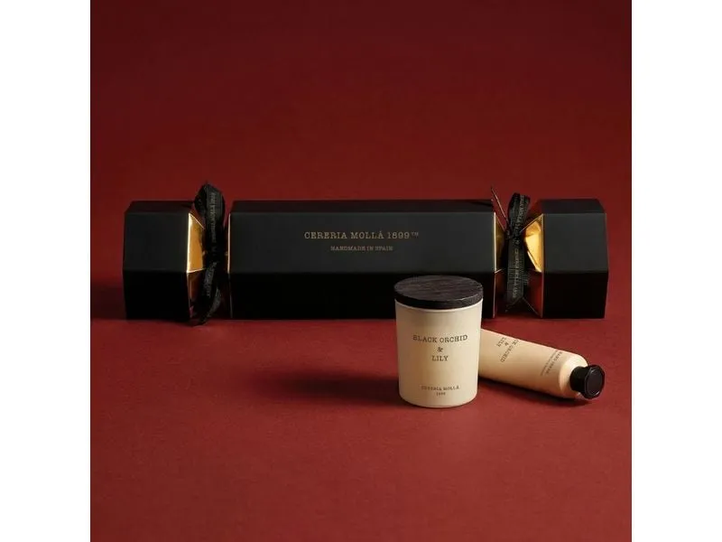 Cerería Mollá Giftset Cracker Black Orchid & Lily Geschenkset Cracker