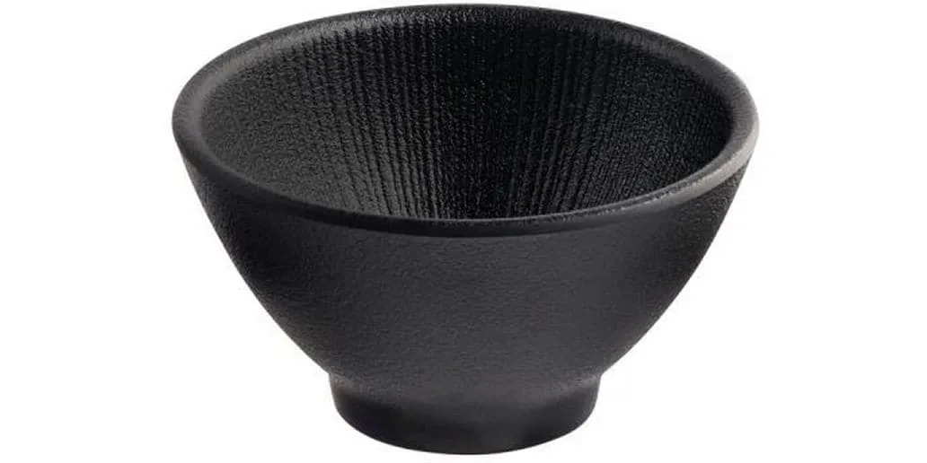 APS Schale APS Bowl Nero Rund 10 cm, Schwarz