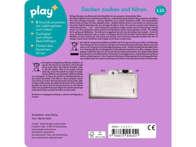 play+ Mein allererstes Soundbuch Lieblingstiere