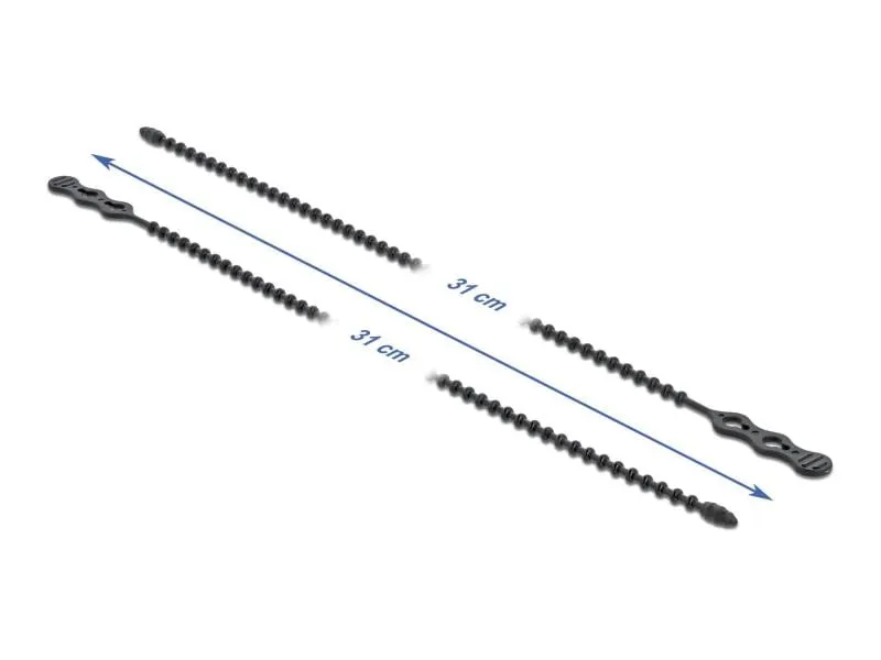 Delock Kabelbinder 310 x 4.5 mm Polyamid, Schwarz, 10 Stk. Delock Kabelbinder 310 x 4.5 mm Polyamid, Schwarz, 10 Stk.
