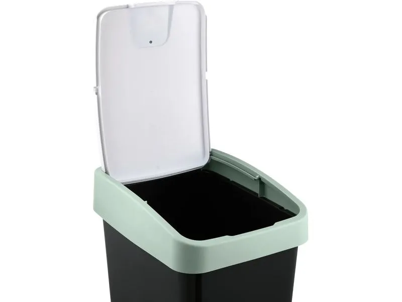 keeeper Abfalleimer Magne 45 l, Flip-Deckel, soft green