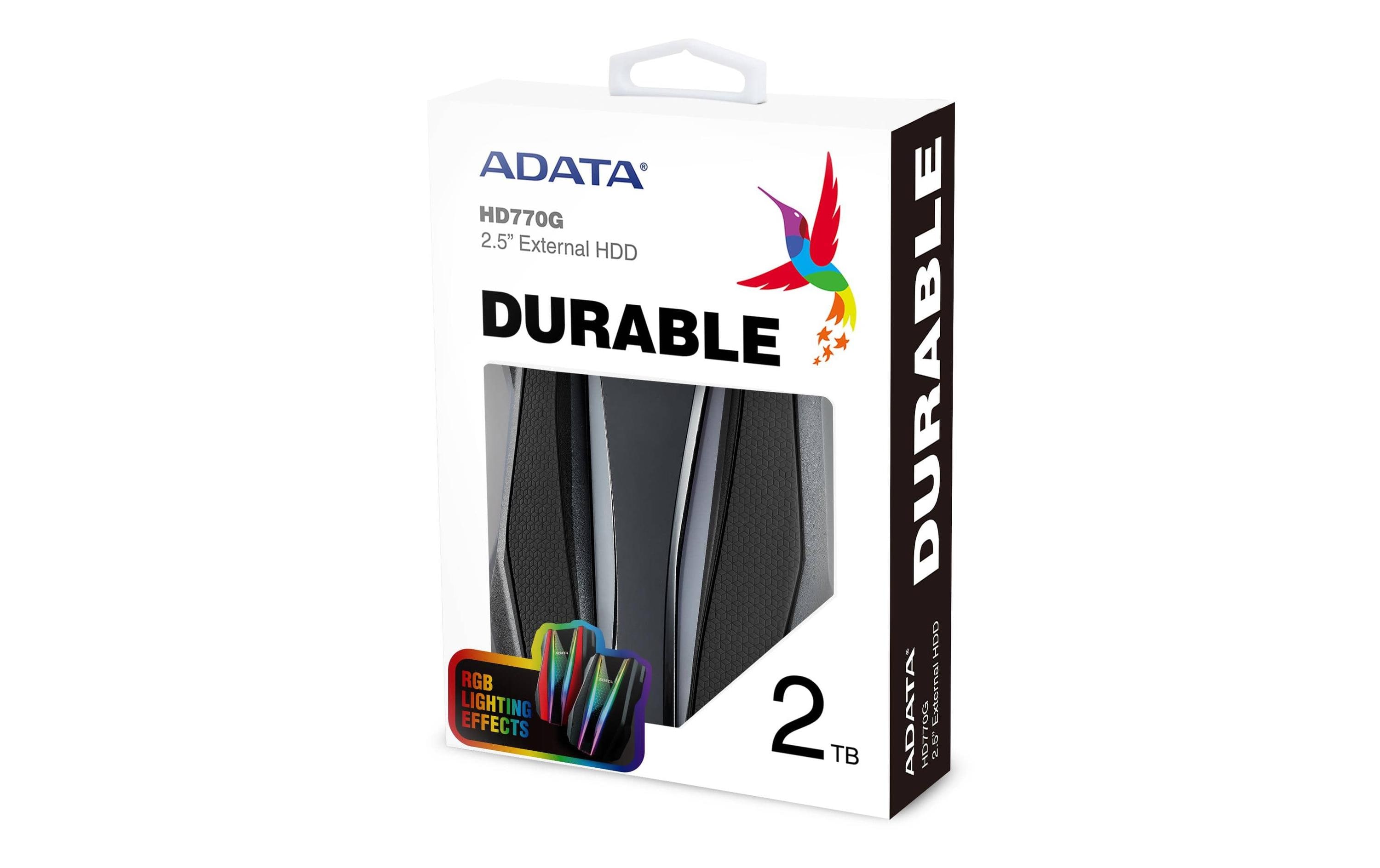 ADATA Externe Festplatte HD770G 2 TB, Schwarz