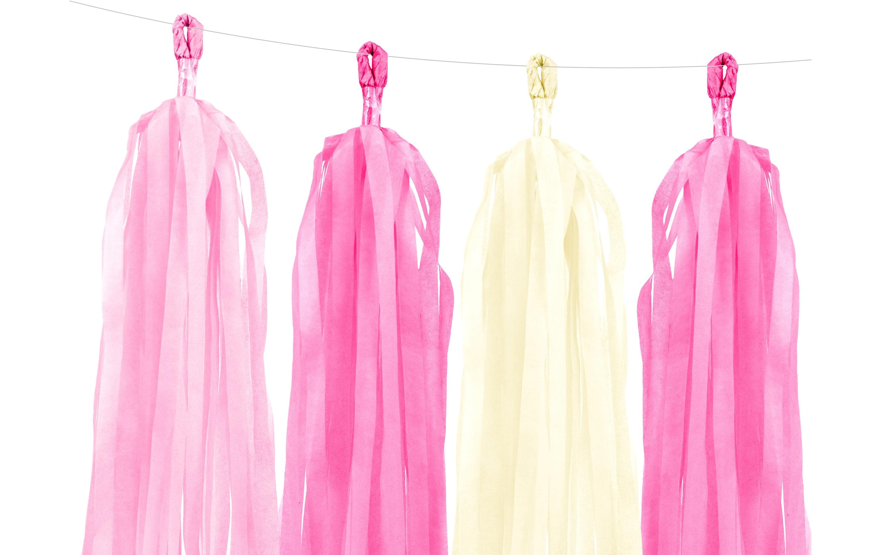 Partydeco Girlande Quasten 1.5 m, Rosa