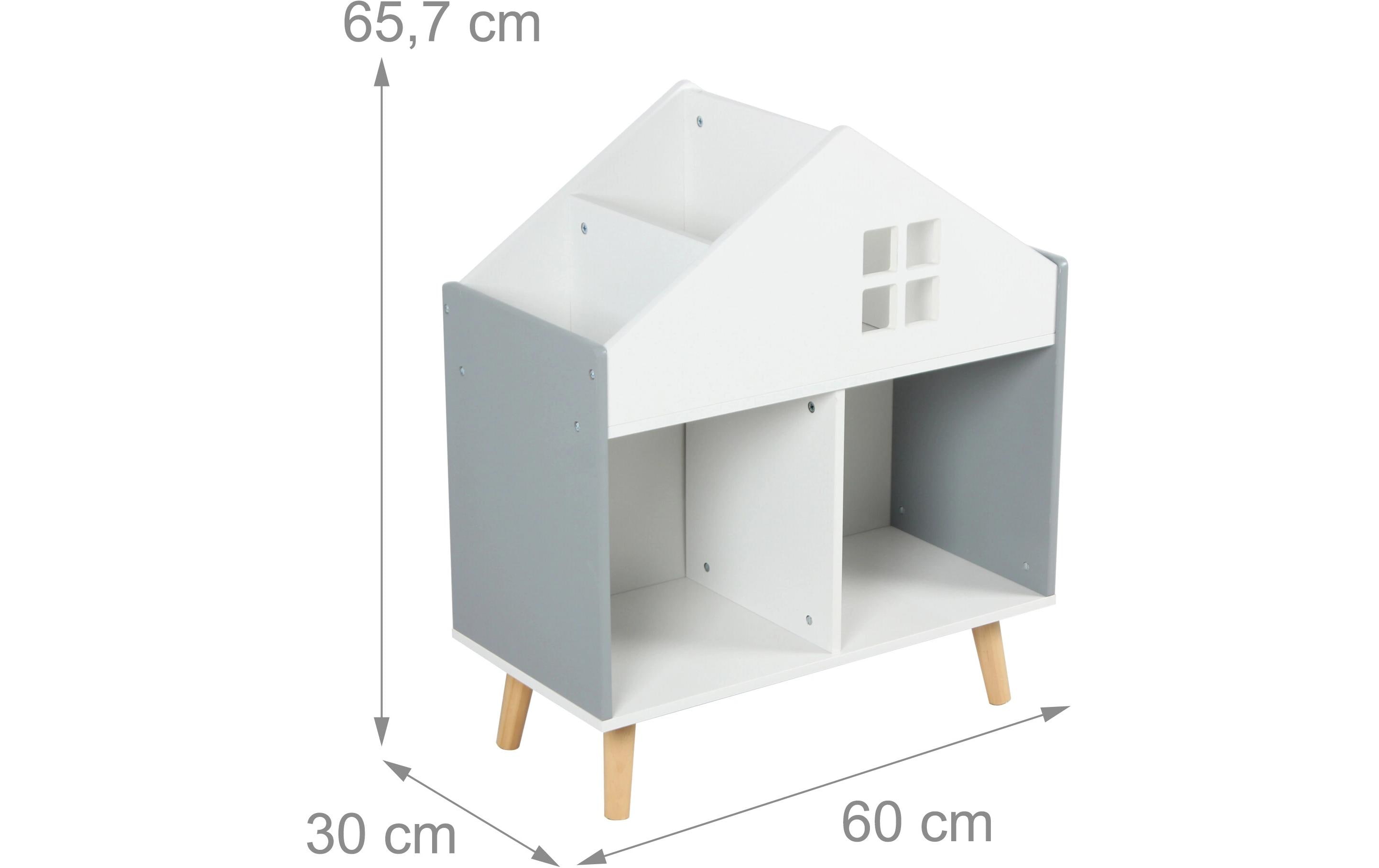 relaxdays Kinderregal Häuschen