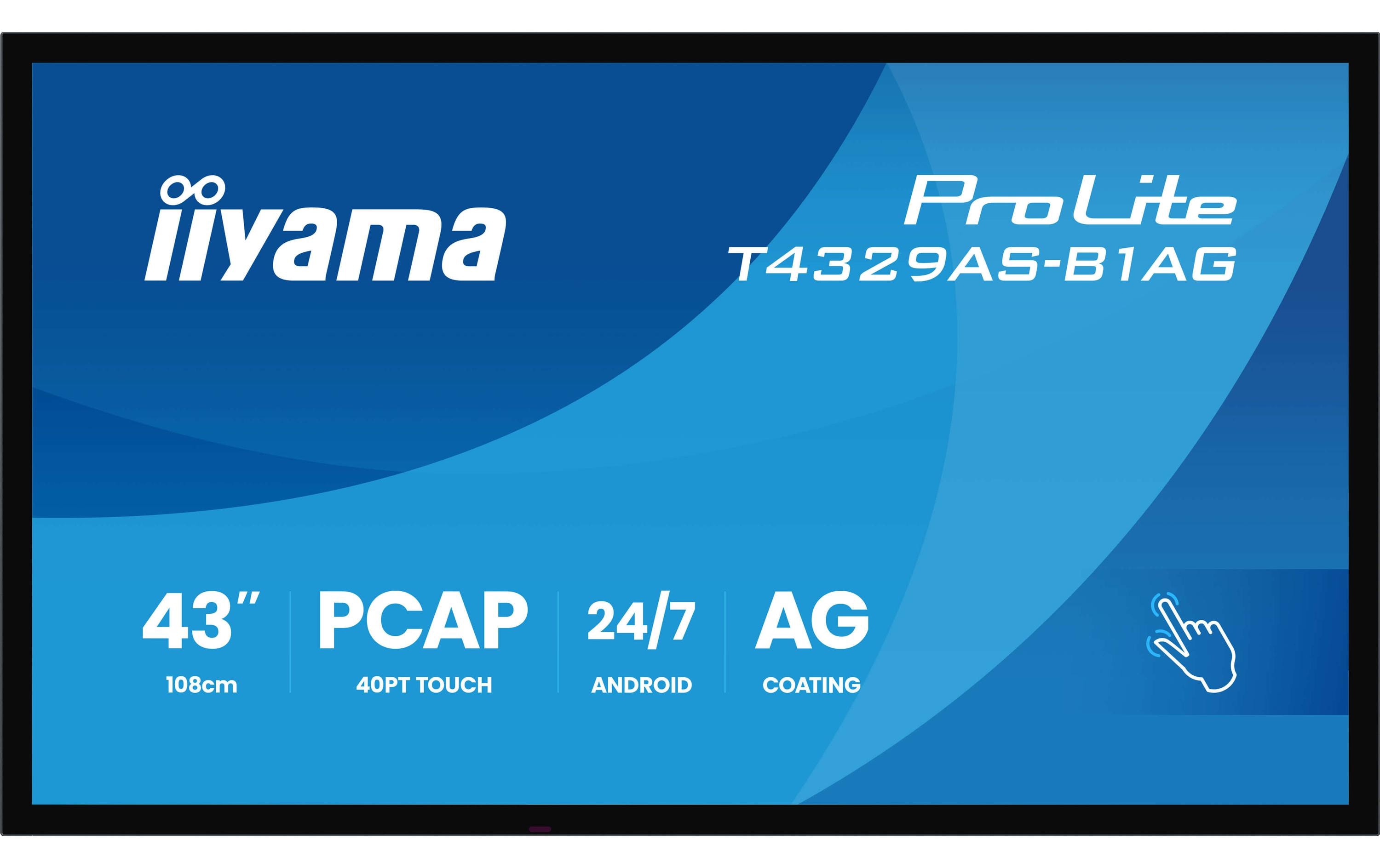 iiyama Touch Display ProLite T4329AS-B1AG 42.5 iiyama Touch Display ProLite T4329AS-B1AG 42.5
